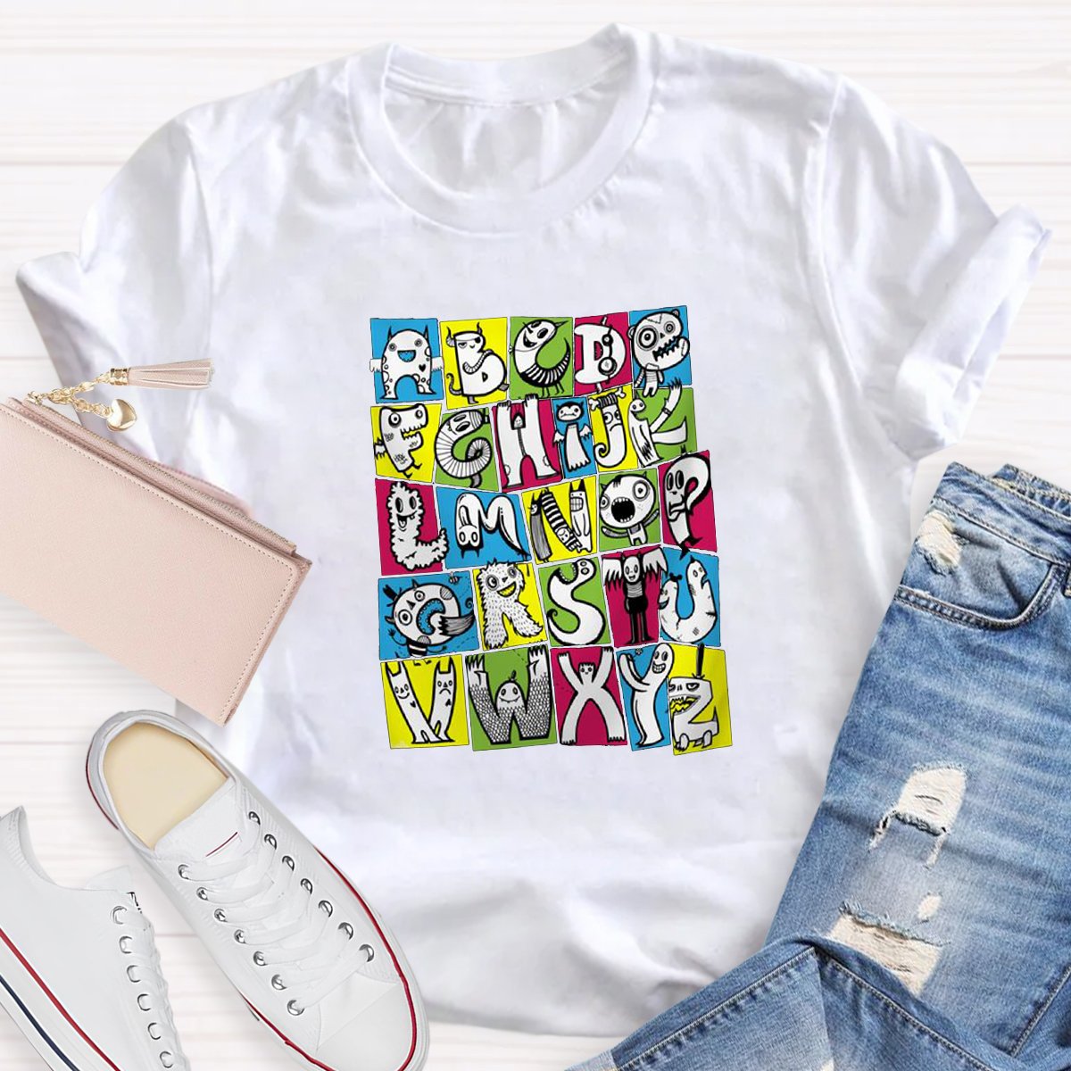 Funny Alphabet Teacher Shirt