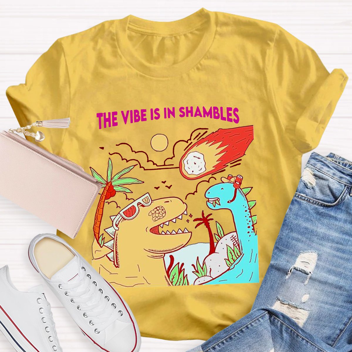 The Vibe Is In Shambles Teacher Shirt