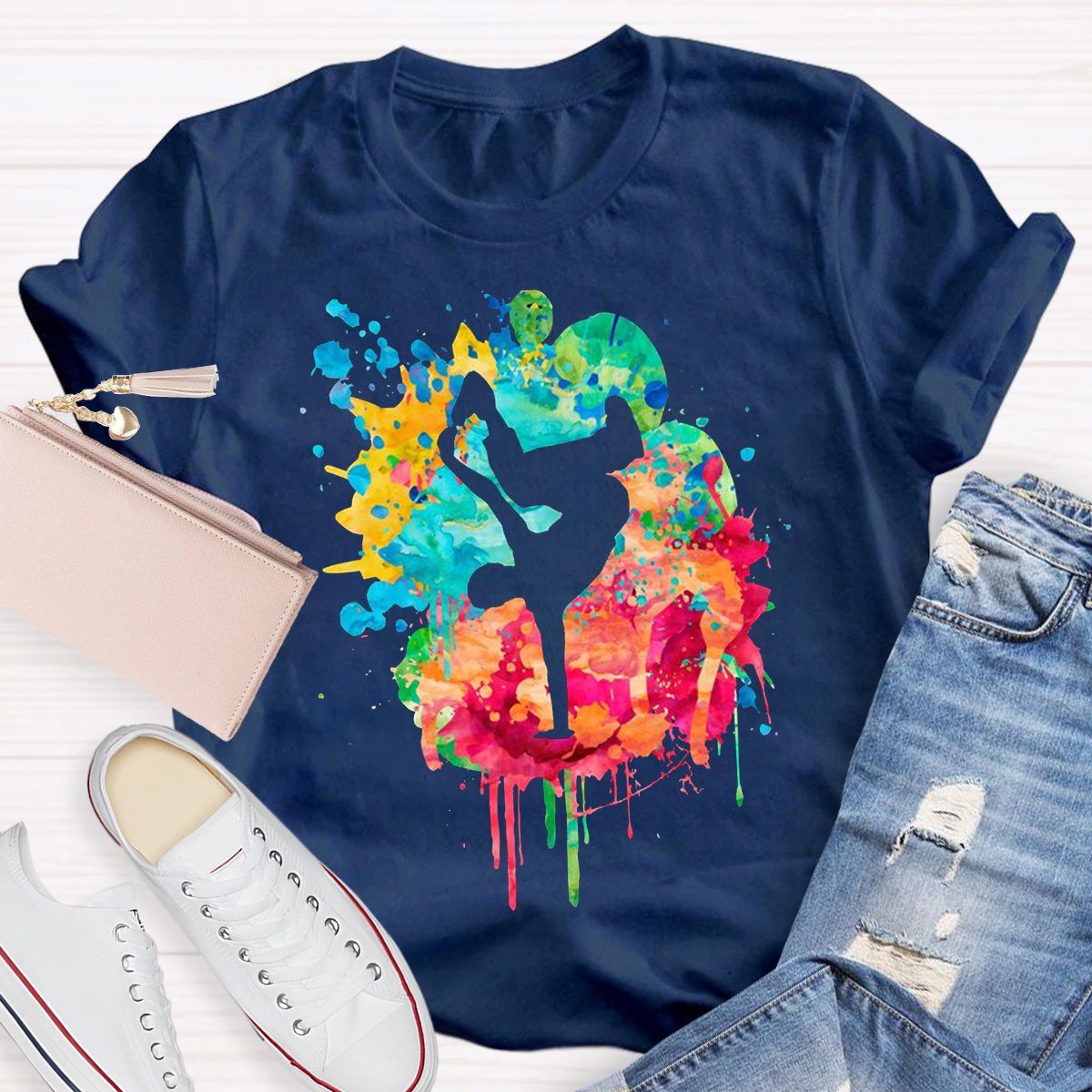 Watercolor Dancer Teacher Shirt