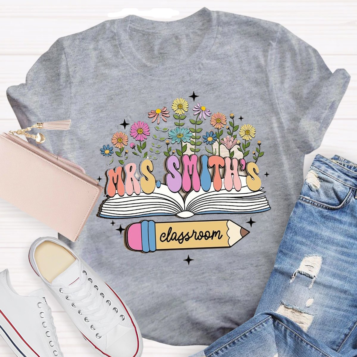 Personalized Name Teacher Shirt