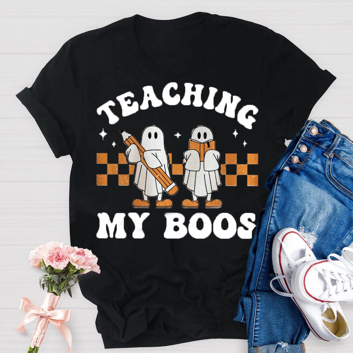 Teaching My Boos Halloween Teacher Funny Ghosts  Shirt