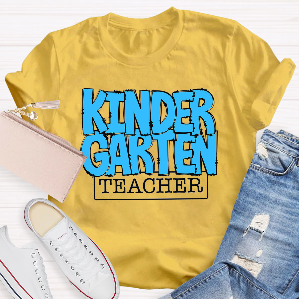 Personalized Grade Blue Printed T-Shirt