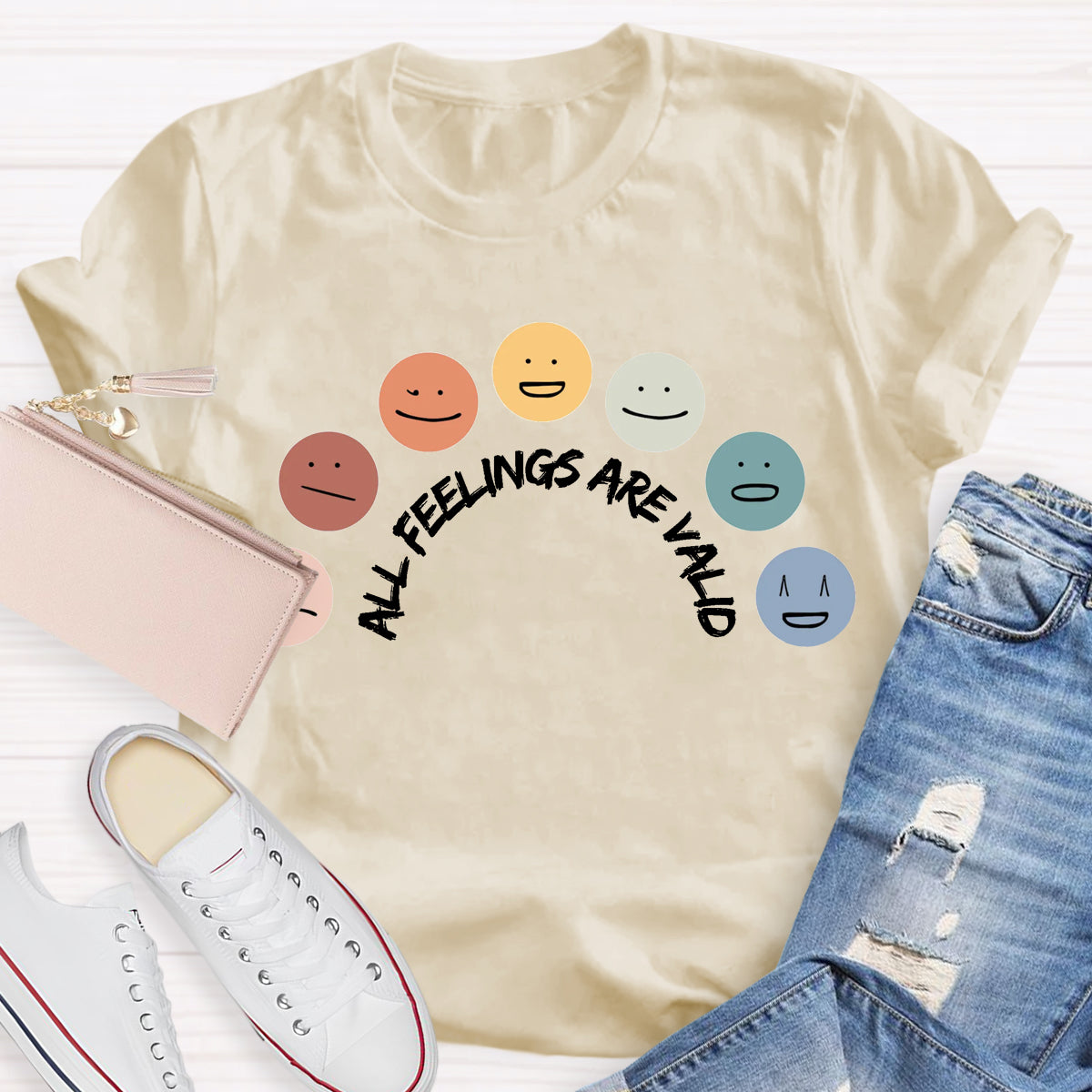 All Feelings Are Okay Teacher T-Shirt