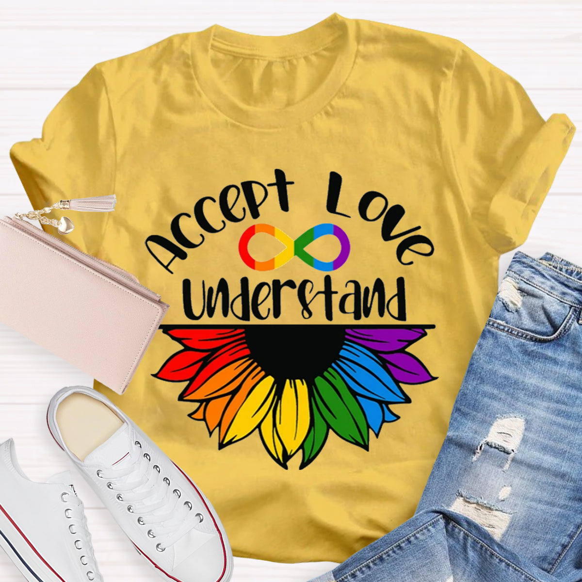 Accept Love Understand Sunflower T-Shirt