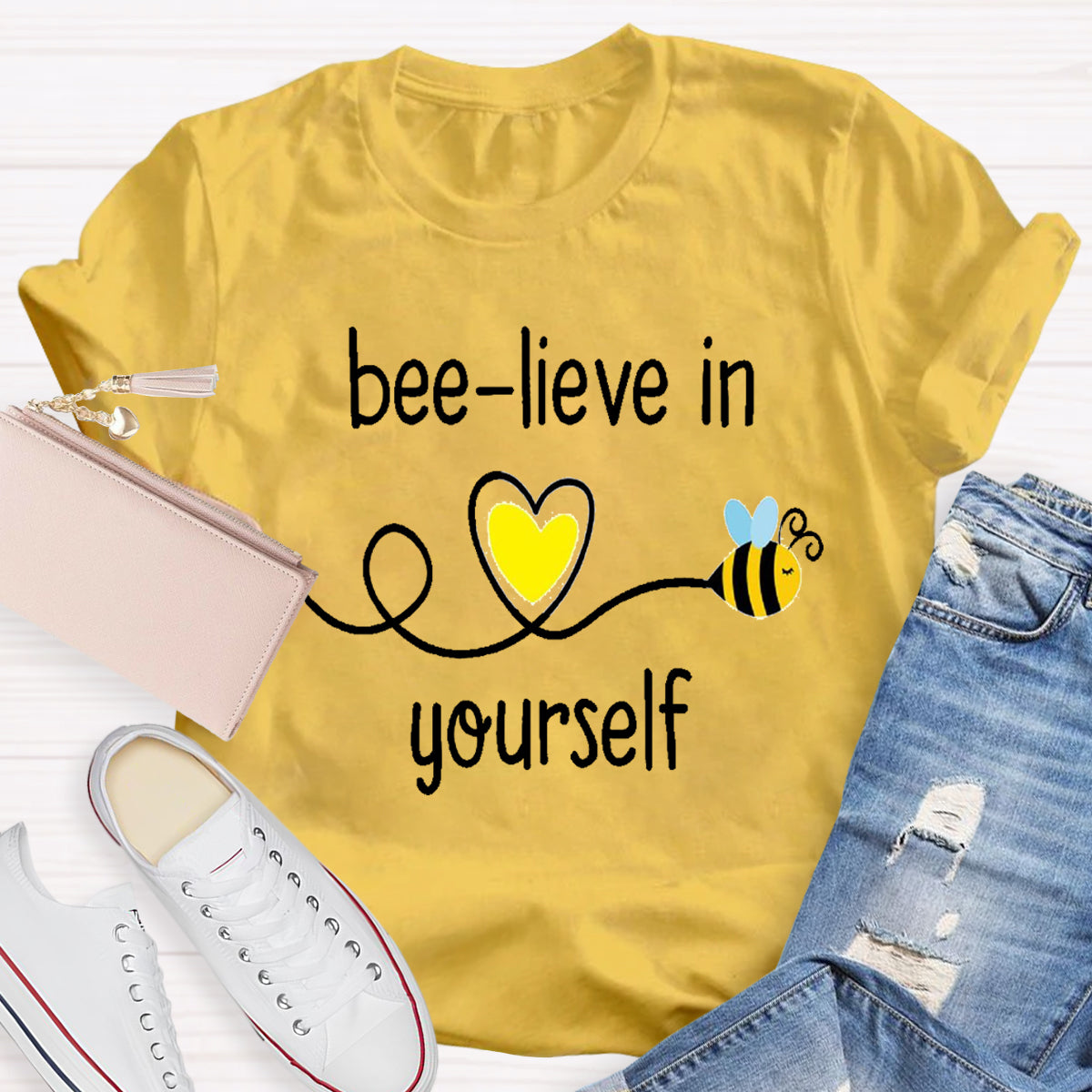 Bee-lieve In Yourself Teacher T-Shirt