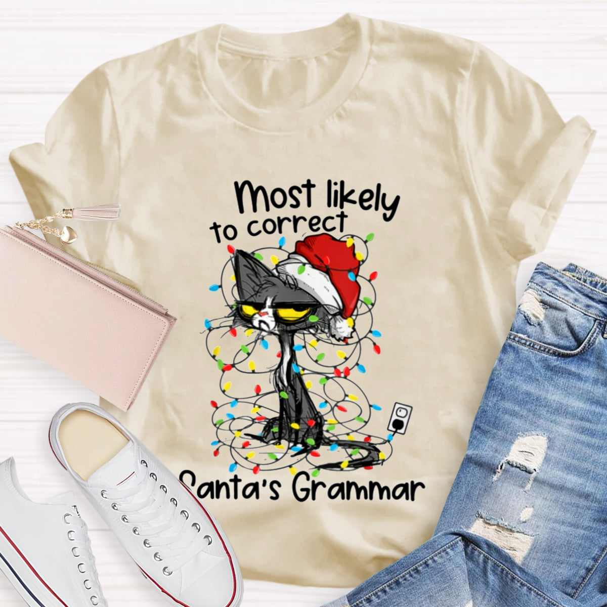 Most Likely To Correct Santa's Grammar T-Shirt