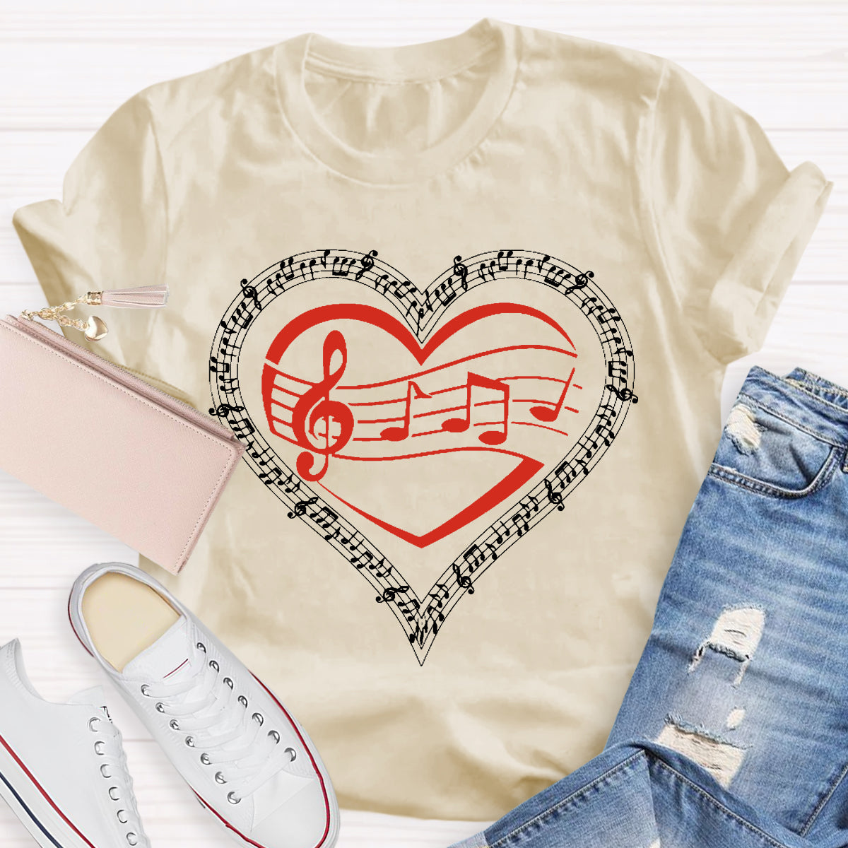 Musical Heart Teacher T-Shirt