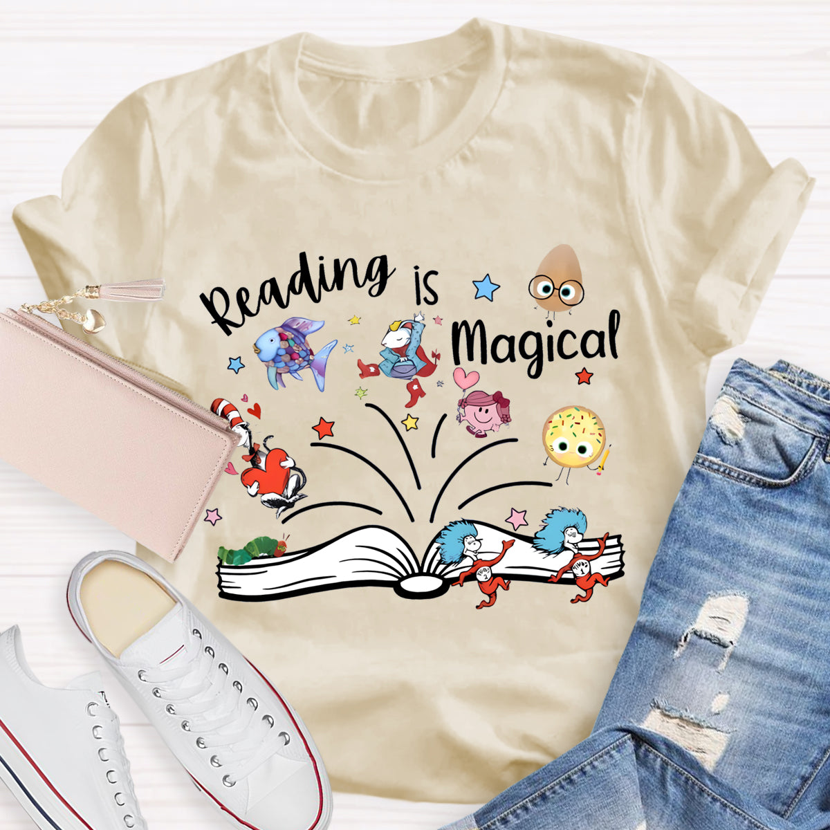 Reading Is Magical Children's Books Teacher T-Shirt