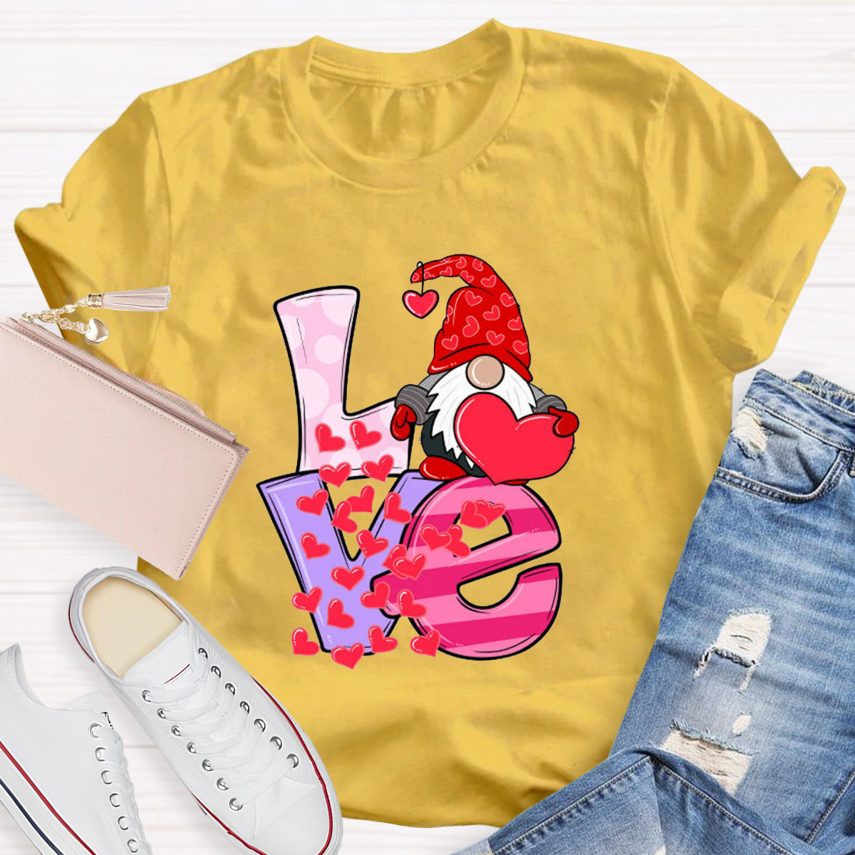 Love Gnome Hearts T-Shirt