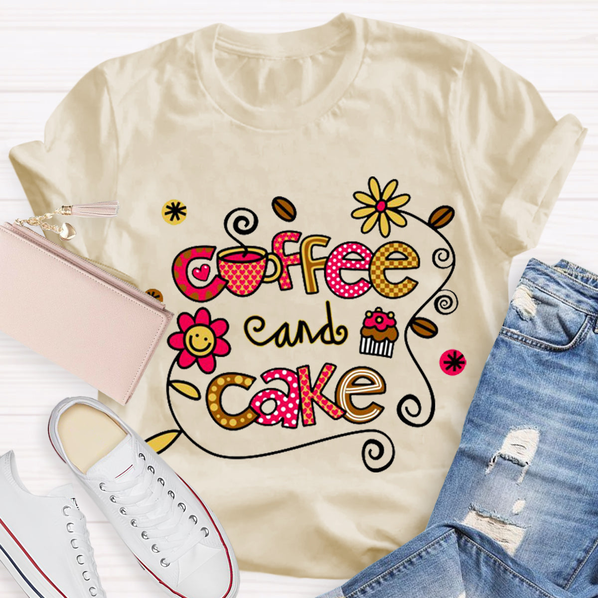 Coffee And Cake Happy Holiday T-Shirt