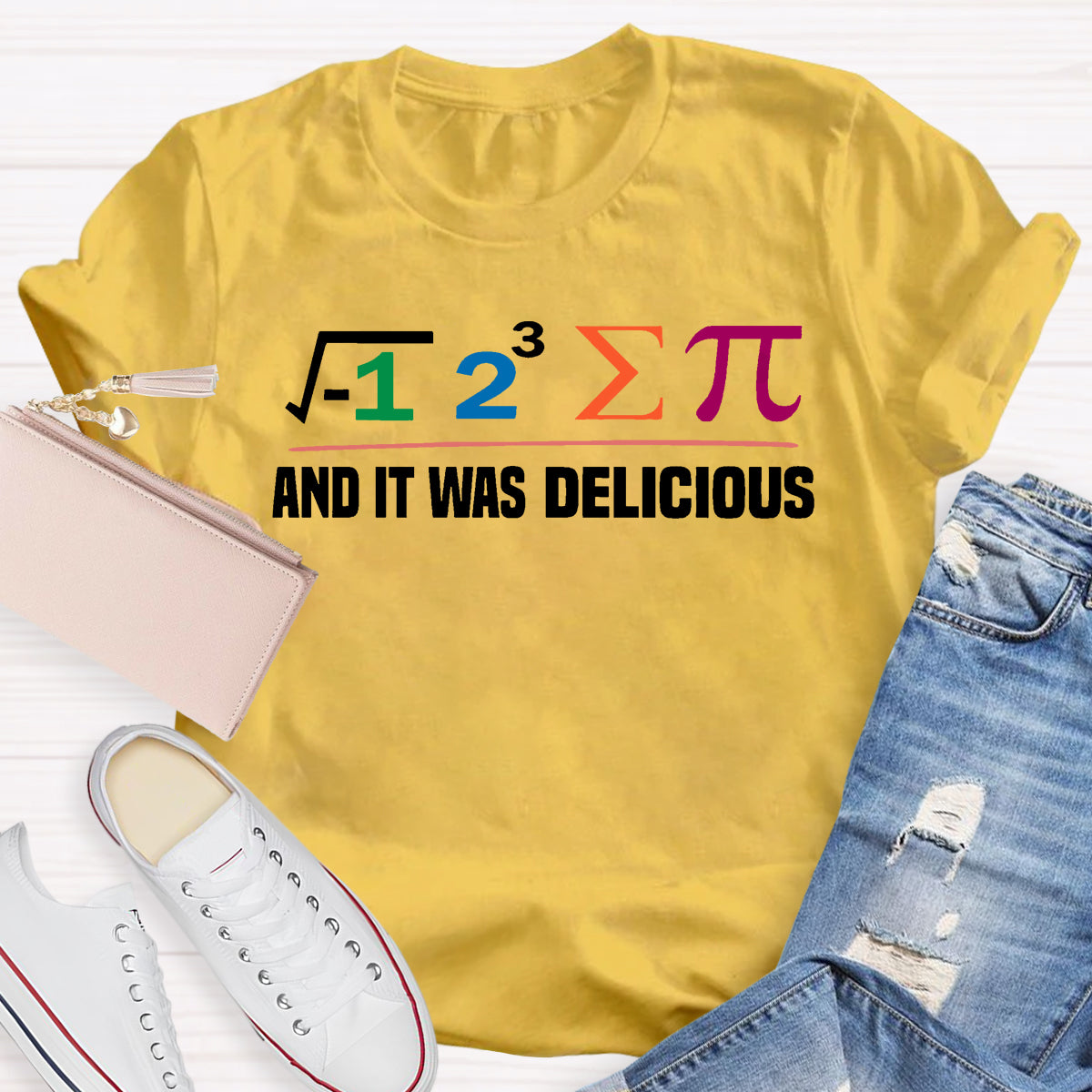 I Ate Some Pie And It Was Delicious Funny Math T-Shirt