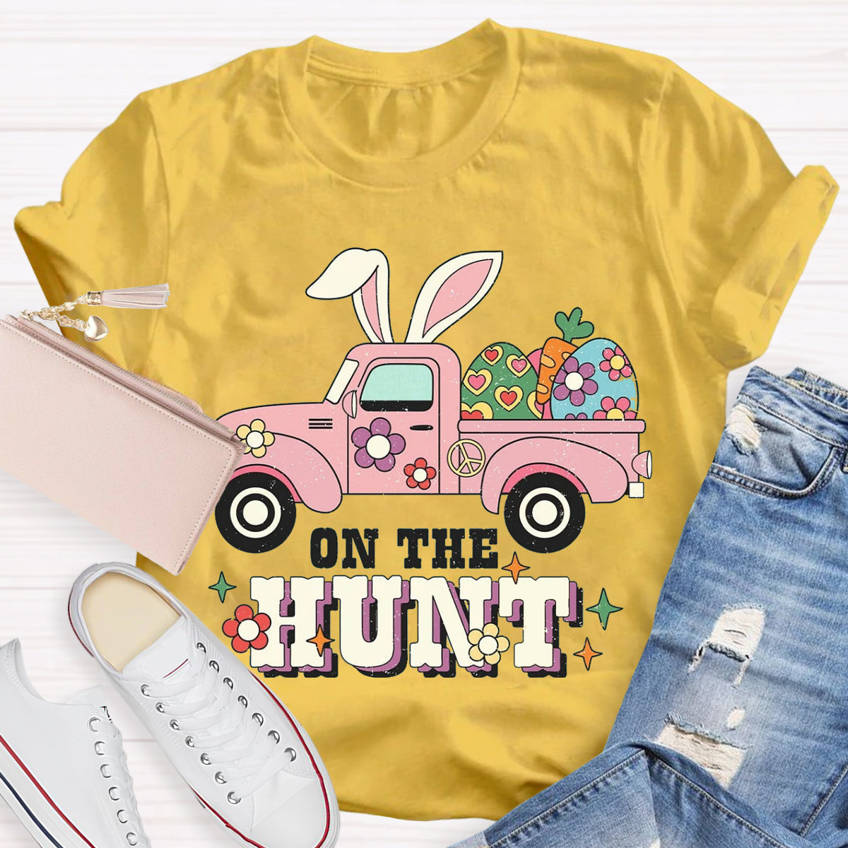 Easter Day Bunny On The Hunt T-Shirt