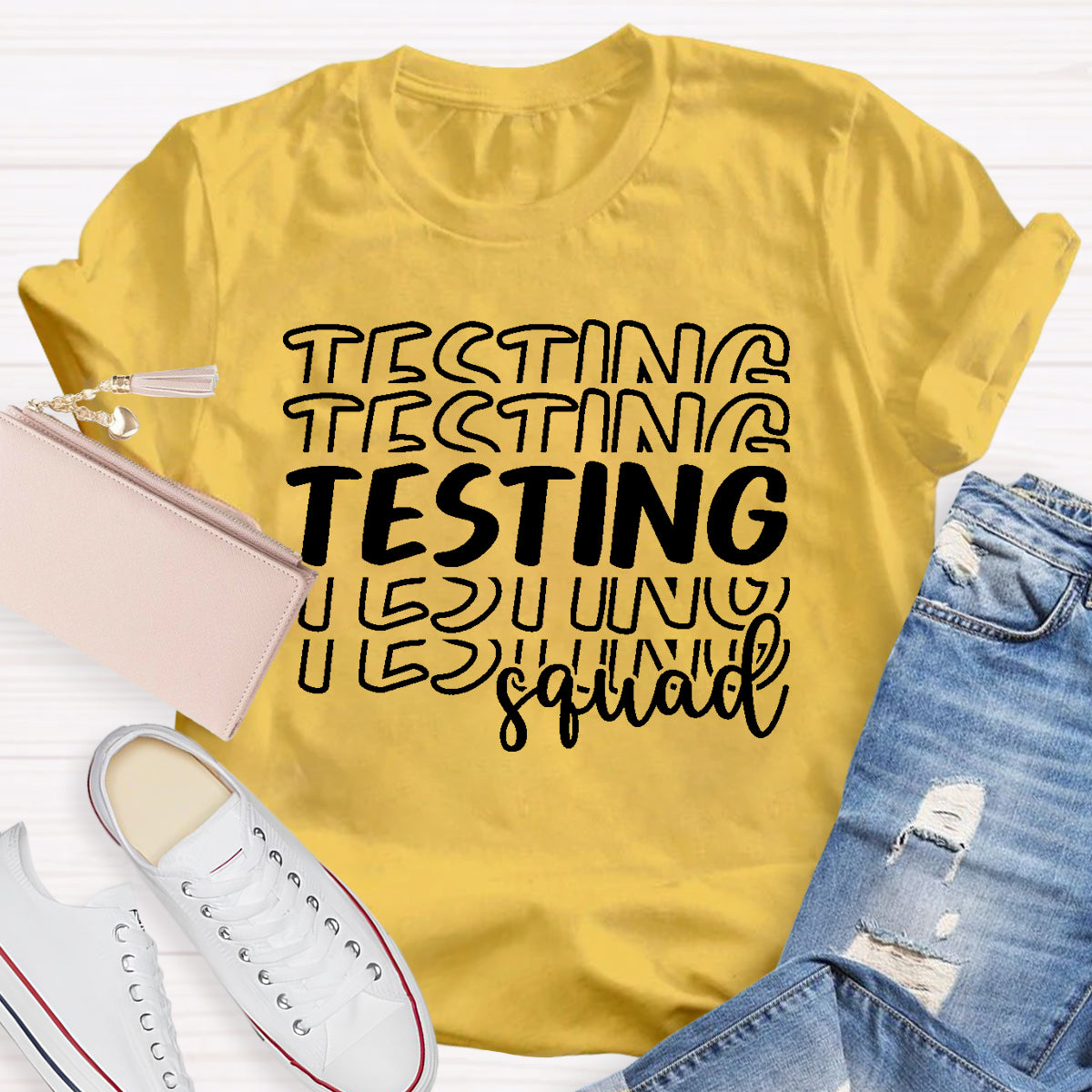 Testing Squad Teacher T-Shirt