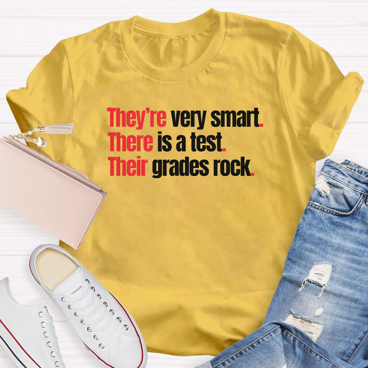 They're Very Smart There Is A Test Their Grades Rock T-Shirt