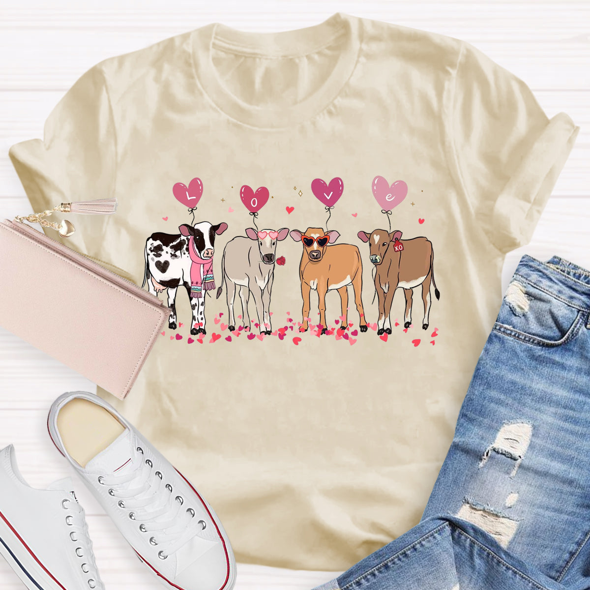 Cow Lover Valentines T-Shirt