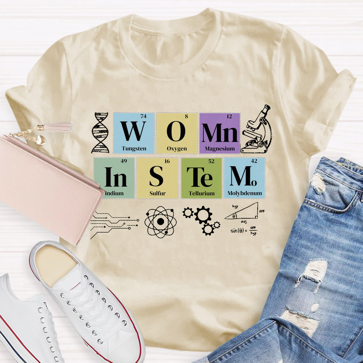 Women In Stem Teacher T-Shirt