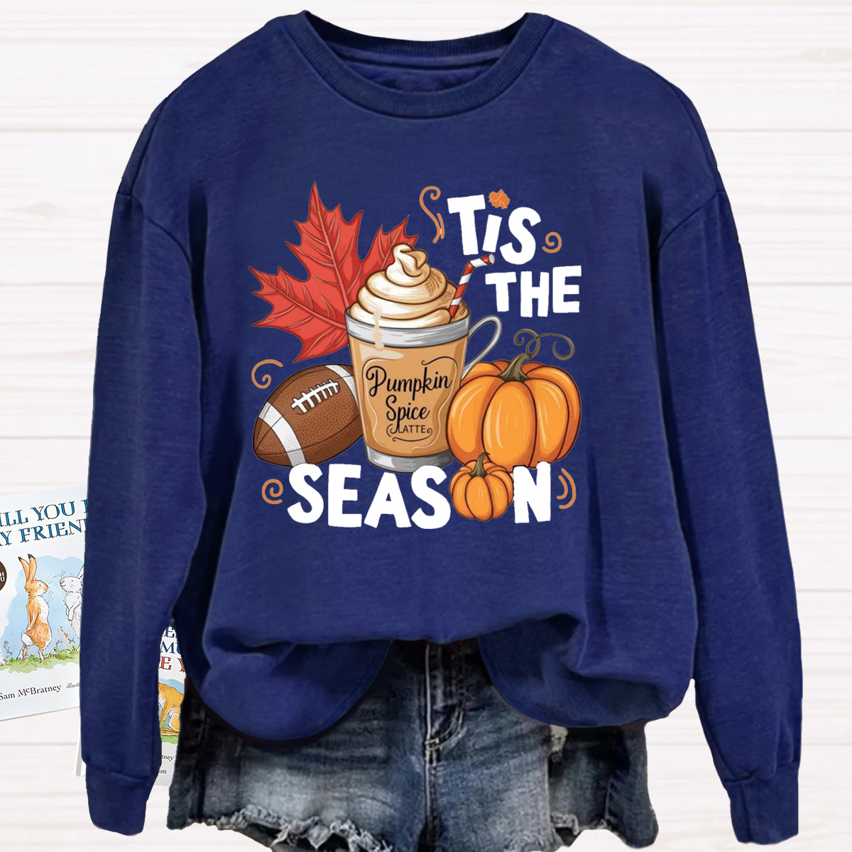 Tis The Season Pumpkin Game Ball Sweatshirt