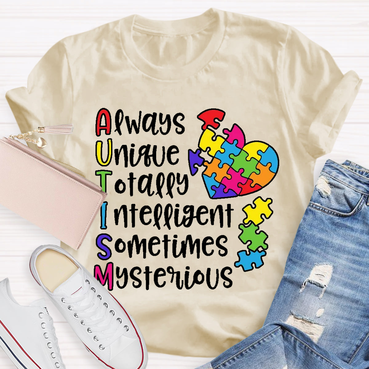 Autism Always Unique Totally Interesting Sometimes Mysterious T-Shirt