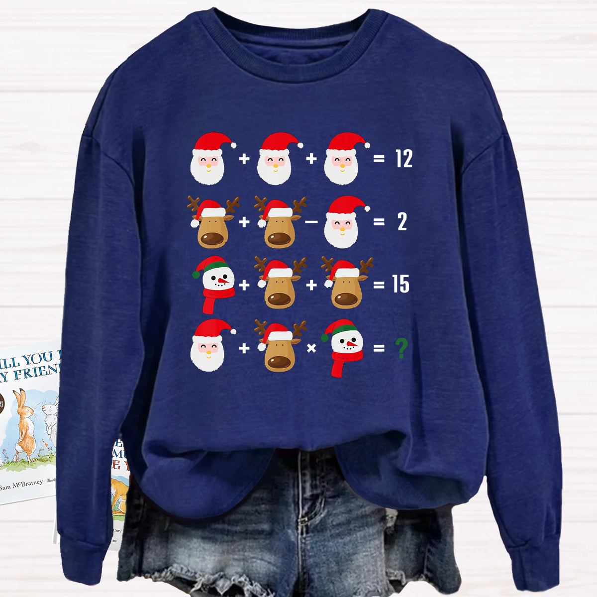 Funny Christmas Math Math Teacher Sweatshirt