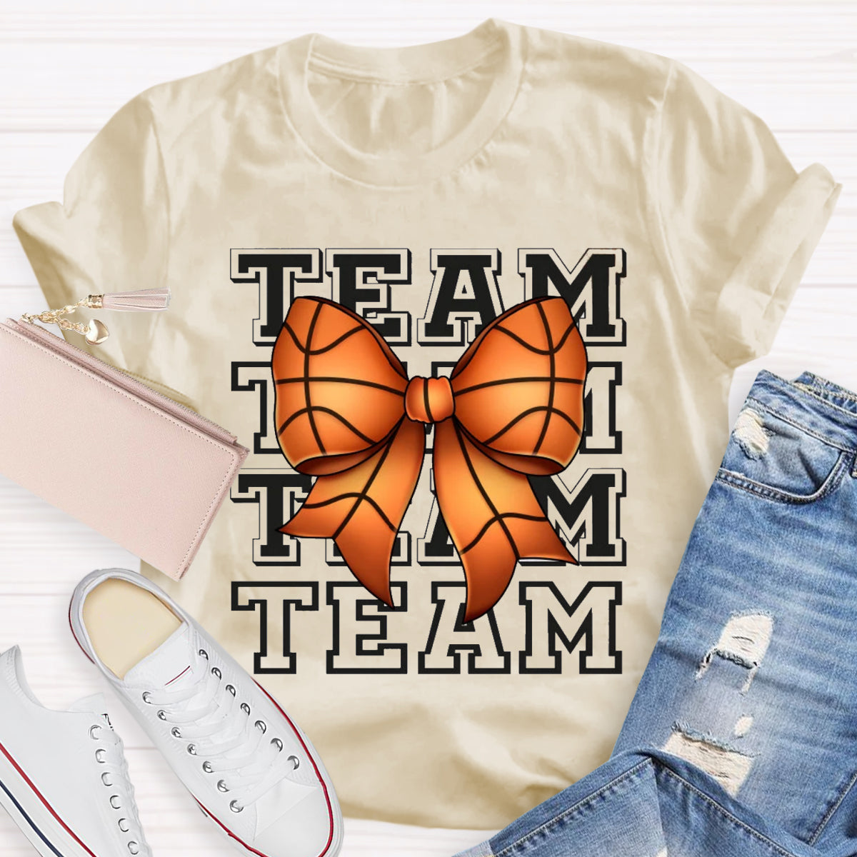 Game Day Team Bow Teacher T-Shirt