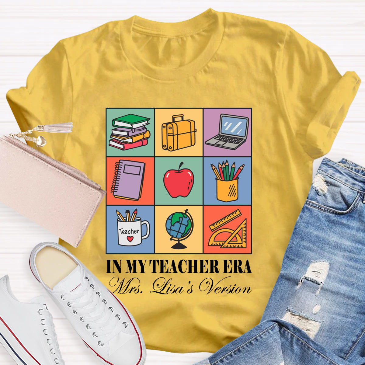 Personalized Name In My Teacher Era T-Shirt