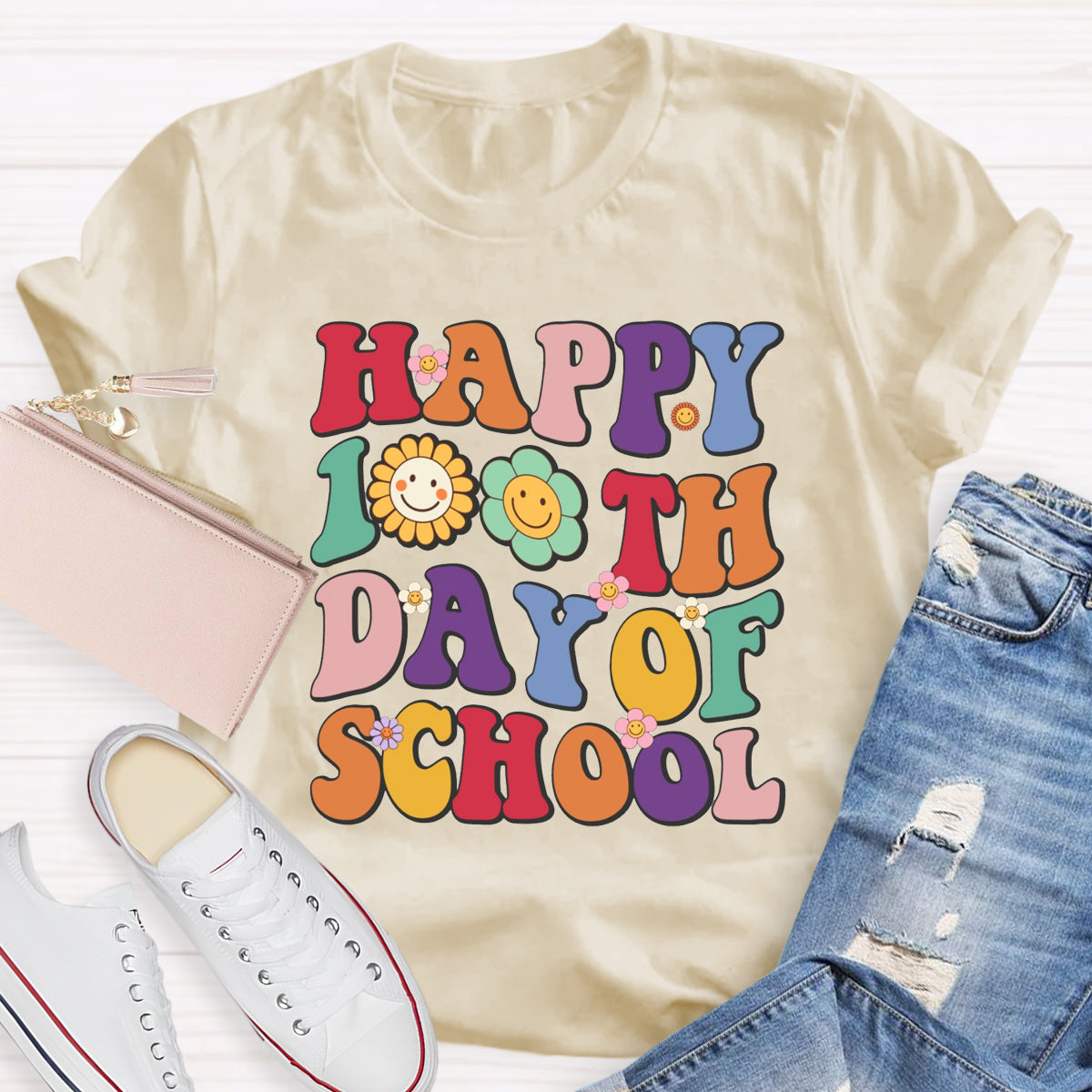 Happy 100th Days Of School Teacher T-Shirt