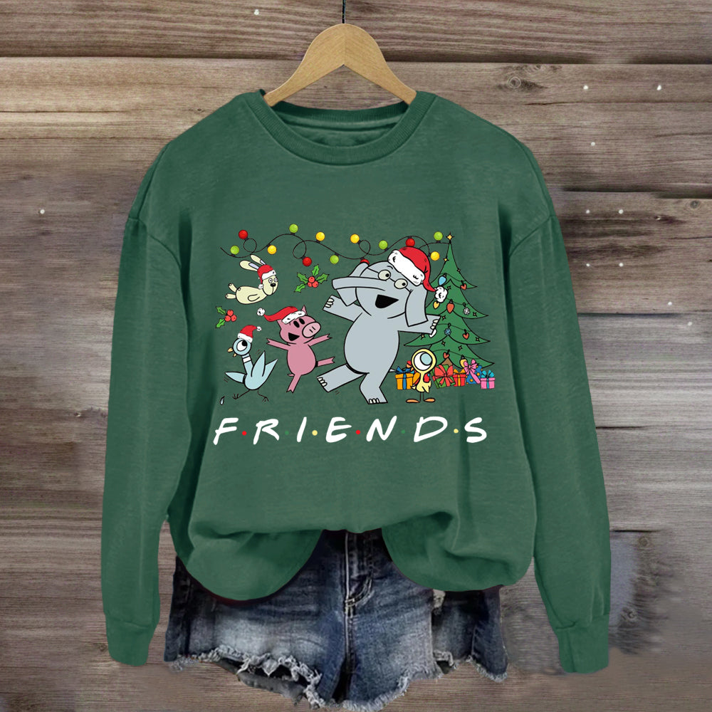 Friends Elephant And Piggie Christmas Sweatshirt