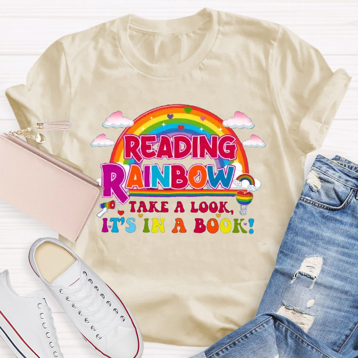 Reading Rainbow Take A Look Teacher T-Shirt