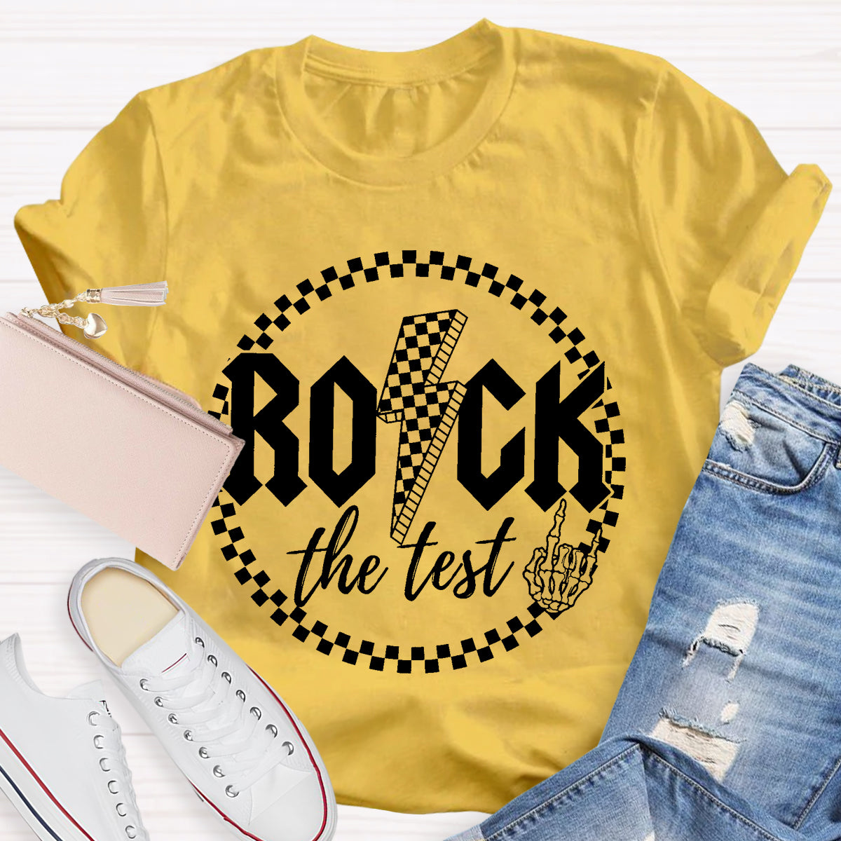 Rock The Test Teacher T-Shirt