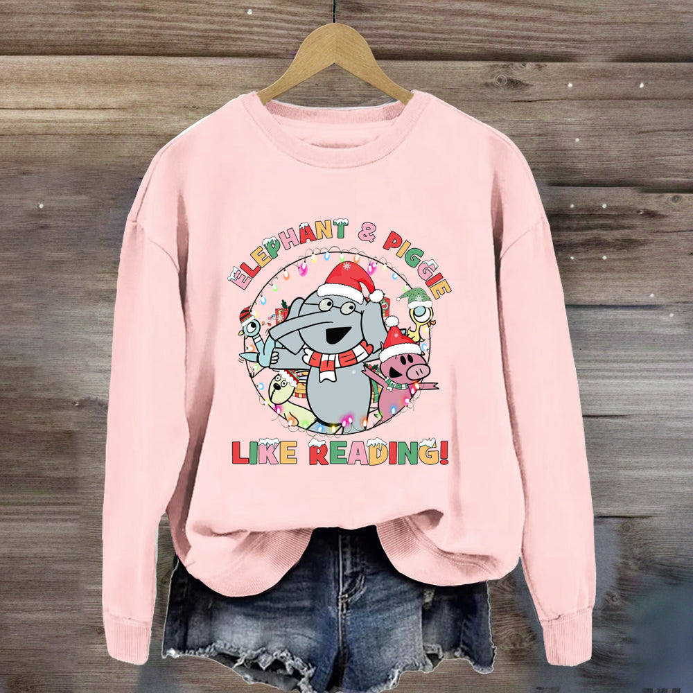 Elephant & Piggie Like Reading Sweatshirt