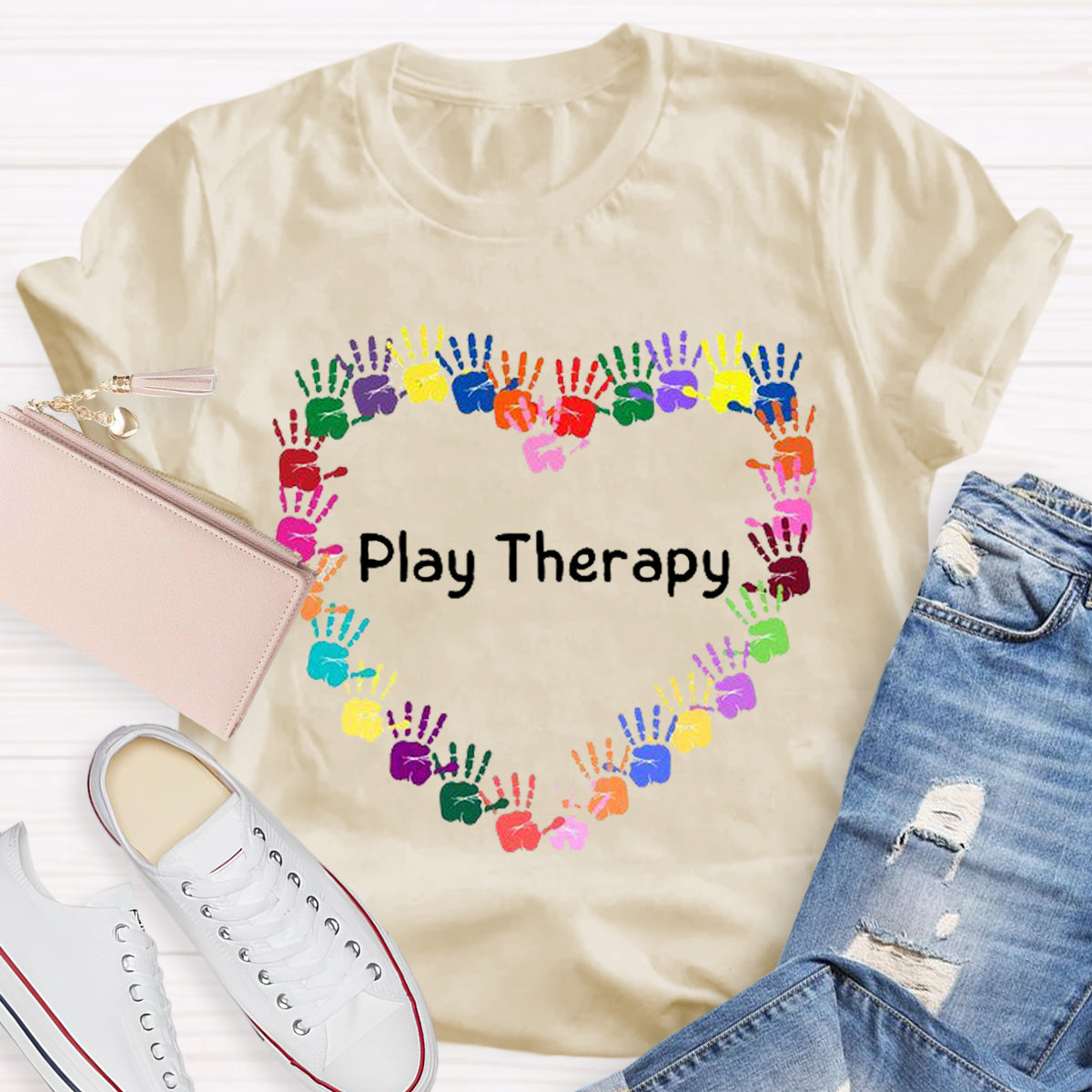 Heart Play Therapy Teacher T-Shirt