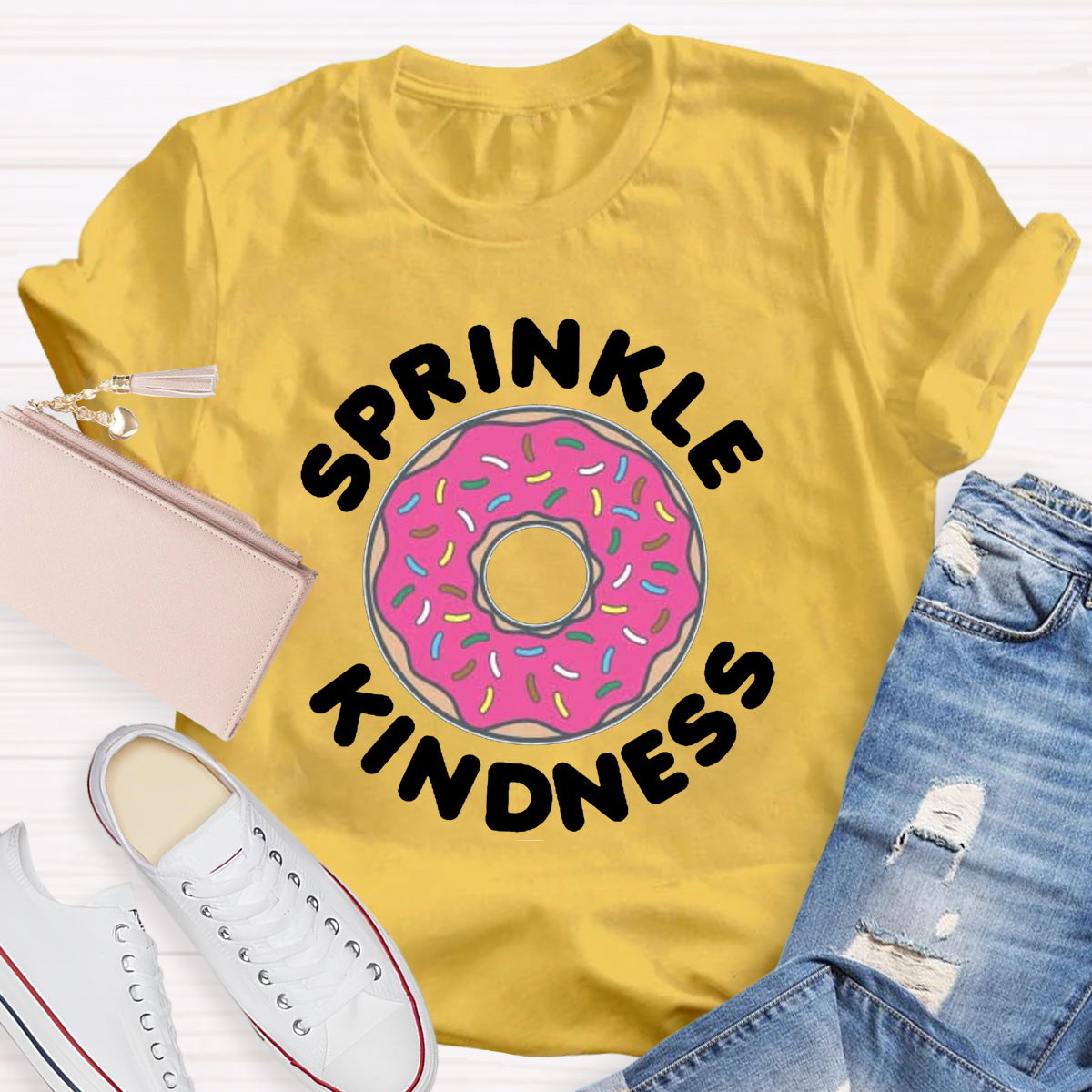 Sprinkle Kindness Funny Cute Donut T-Shirt