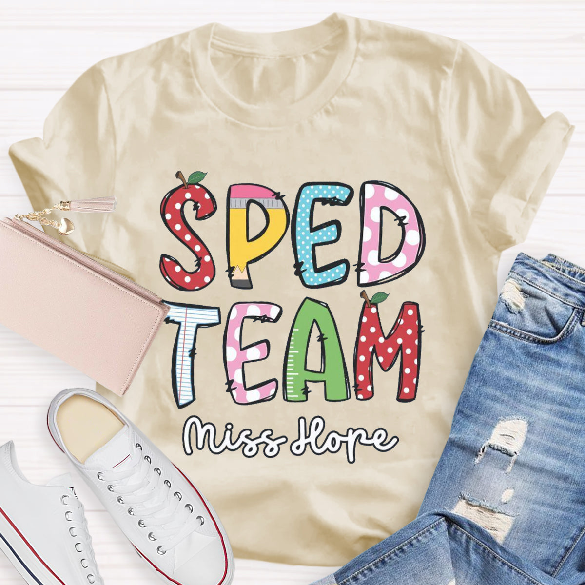 Personalized Name Of SPED Team T-shirt