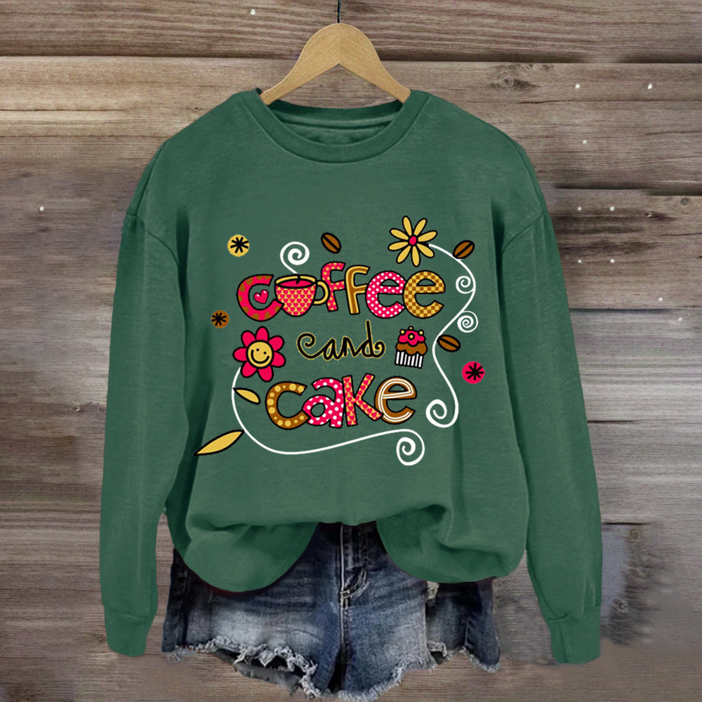 Coffee And Cake Happy Holiday Sweatshirt