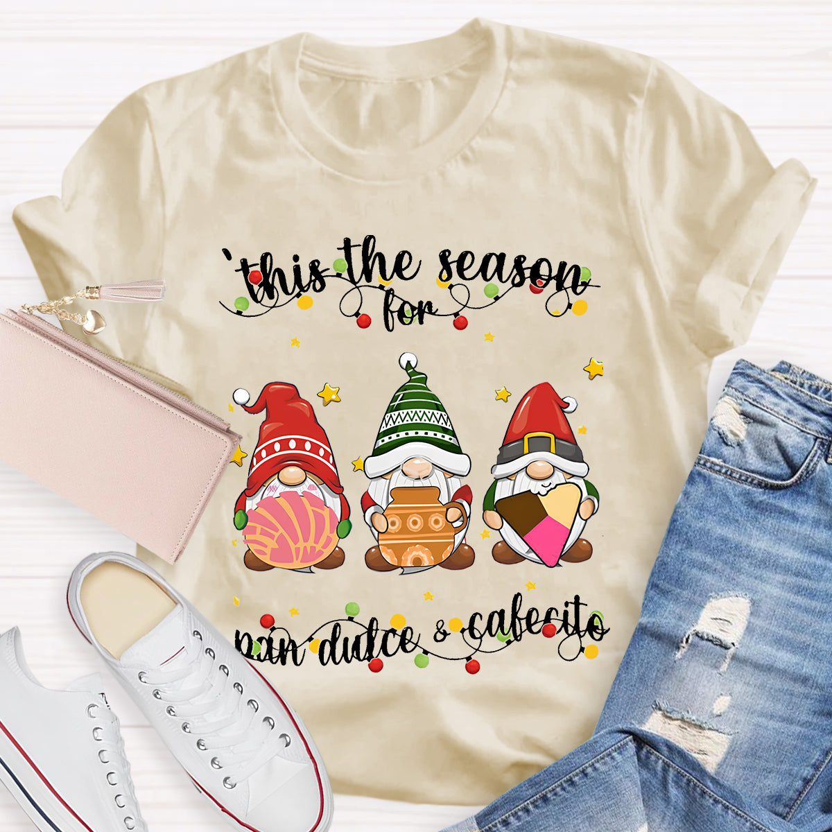 This The Season For Pan Dulce & Cafecito Spanish Christmas T-Shirt