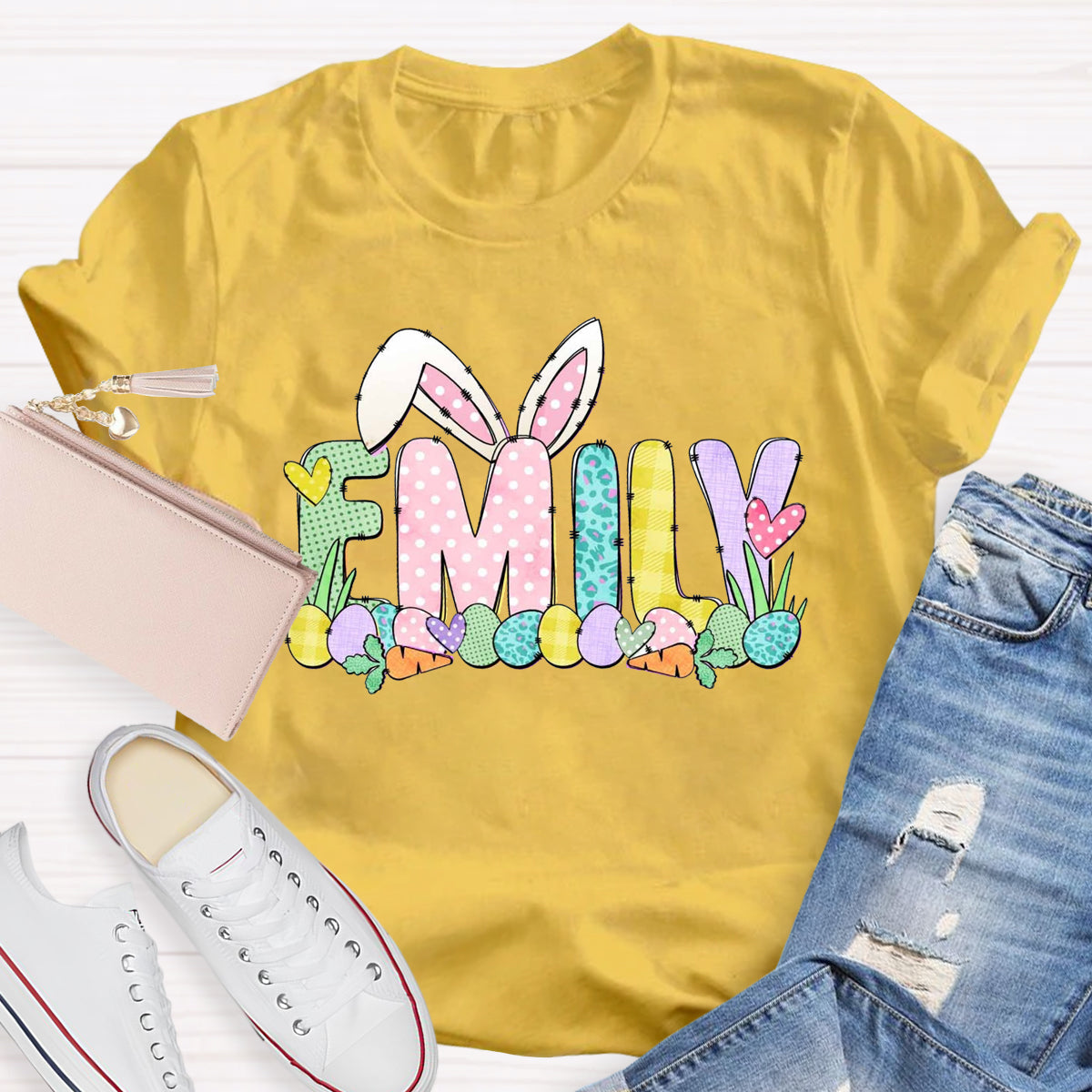 Personalized Name Easter Egg Emily T-Shirt