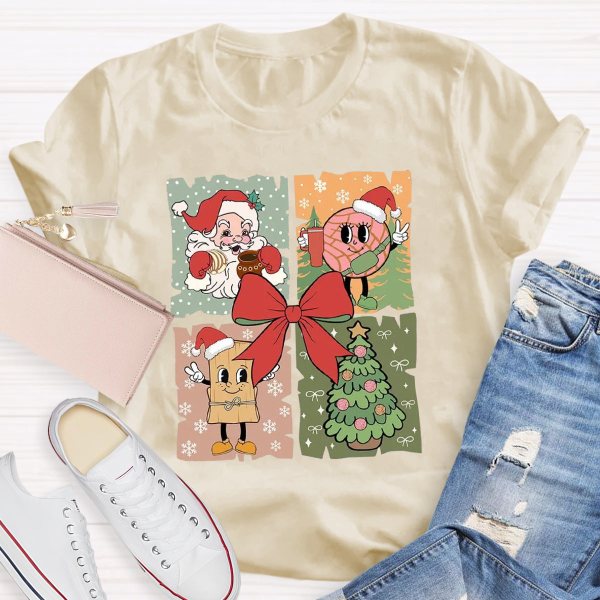 Santa Claus Christmas tree T-Shirt