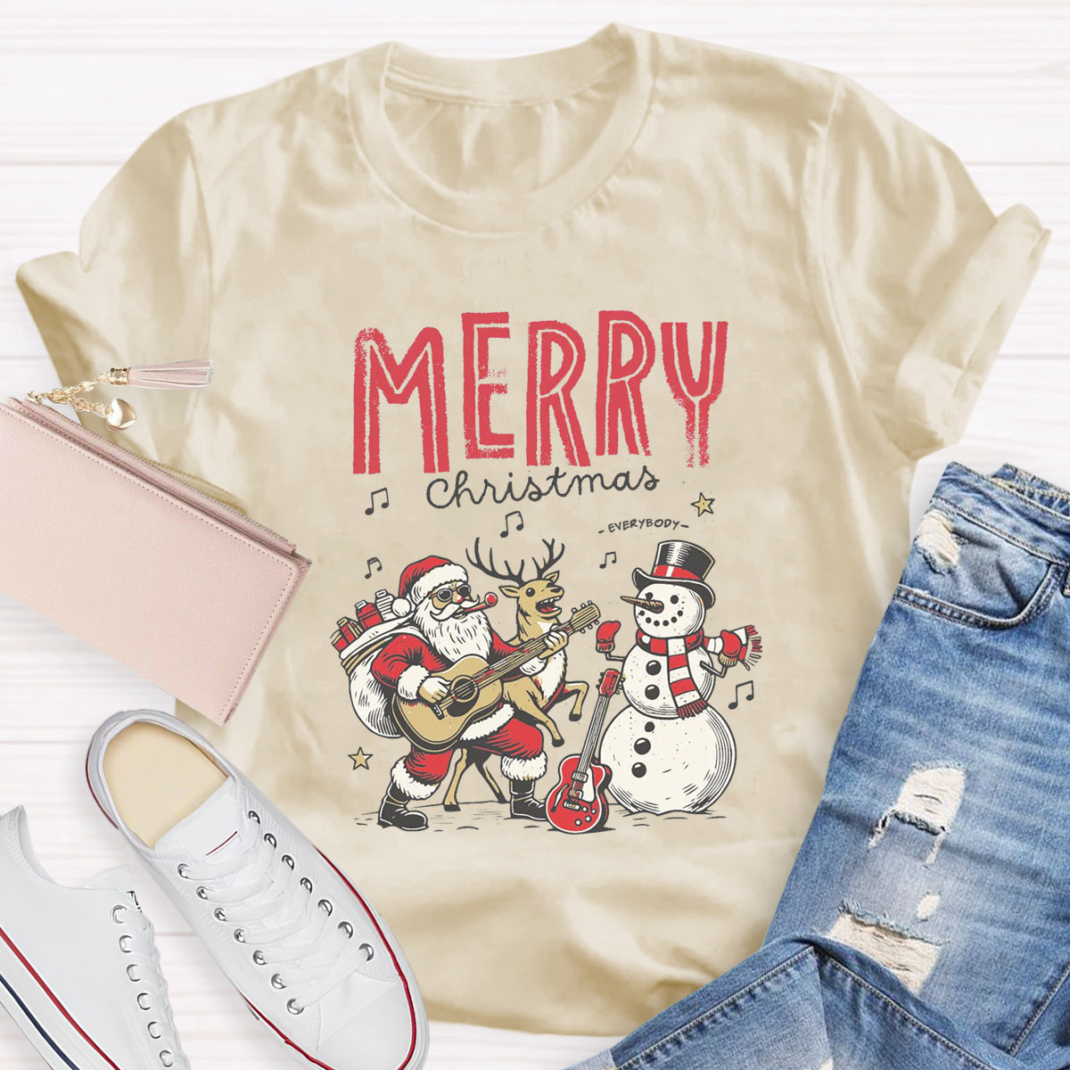 Merry Christmas Music Teacher T-Shirt