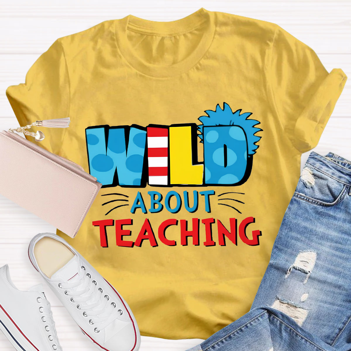 Wild About Teaching Teacher T-Shirt