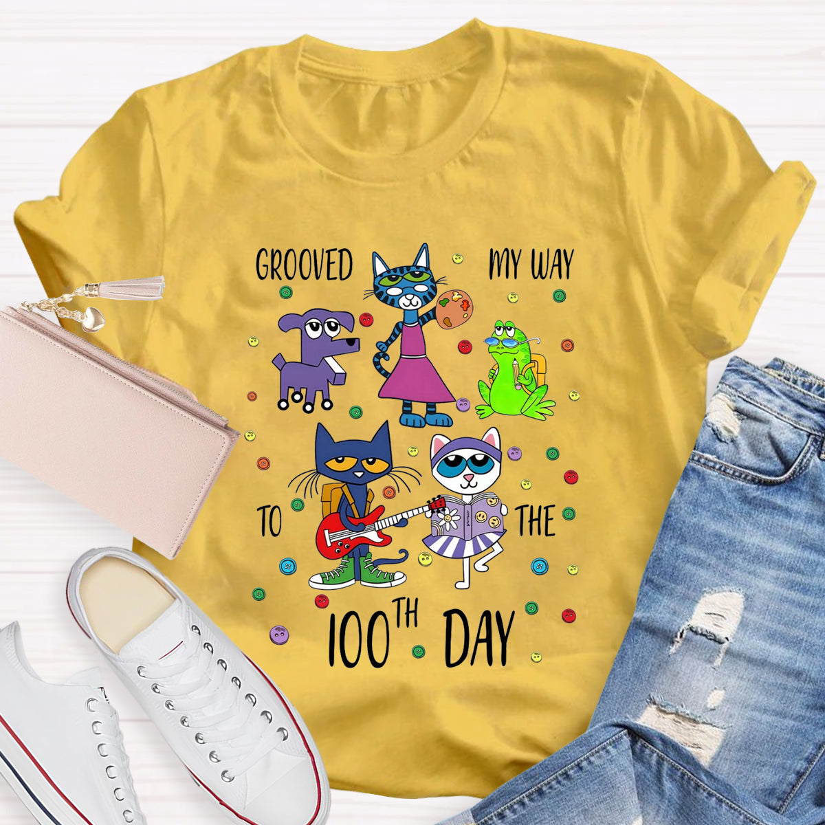 Grooved My Way To The 100th Day T-Shirt