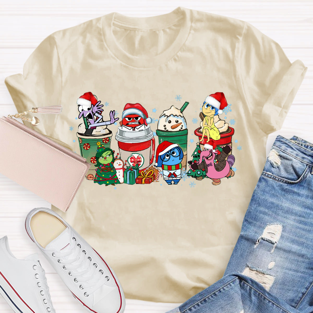 Christmas Coffee With Bright Feels T-Shirt