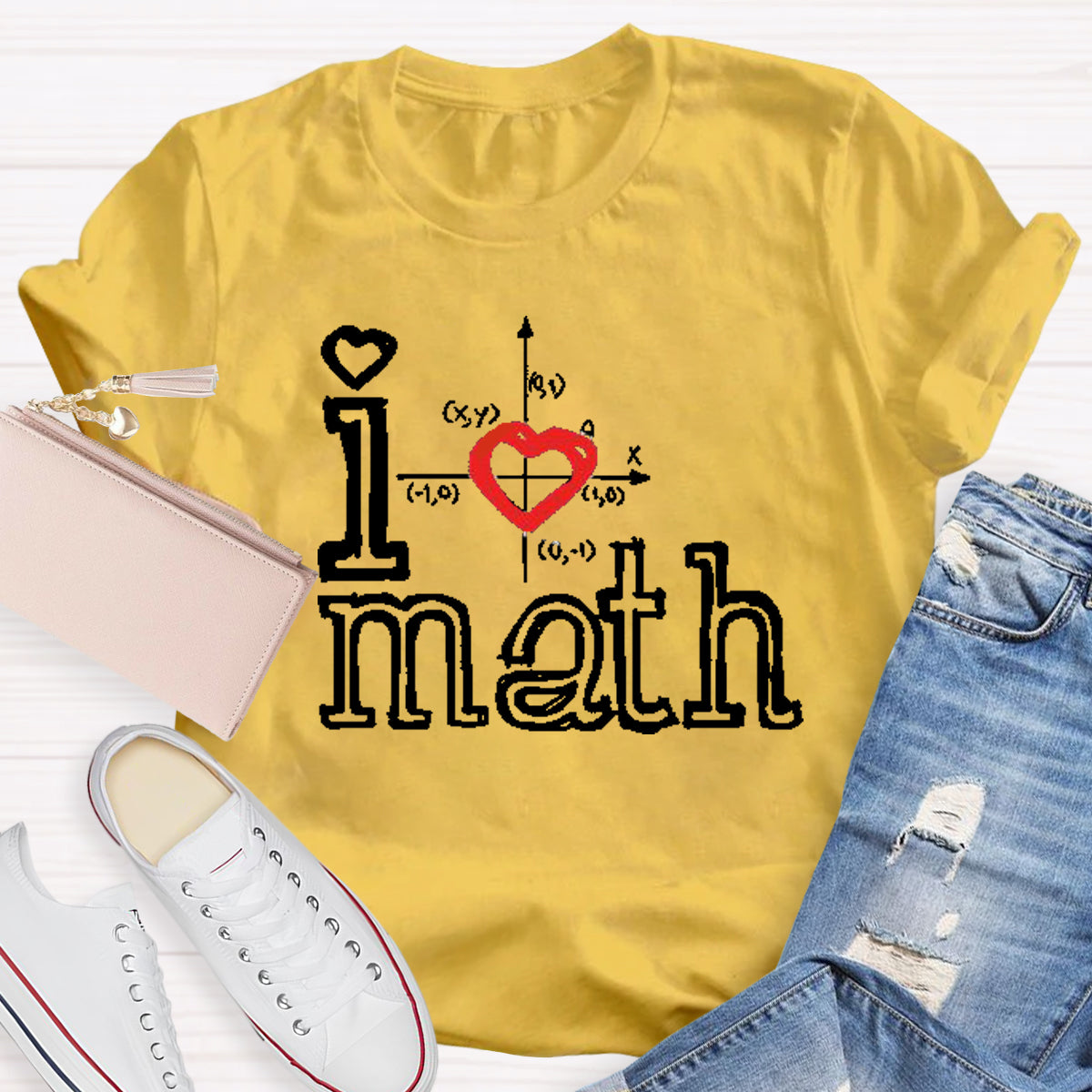 I Love Math Teacher T-Shirt