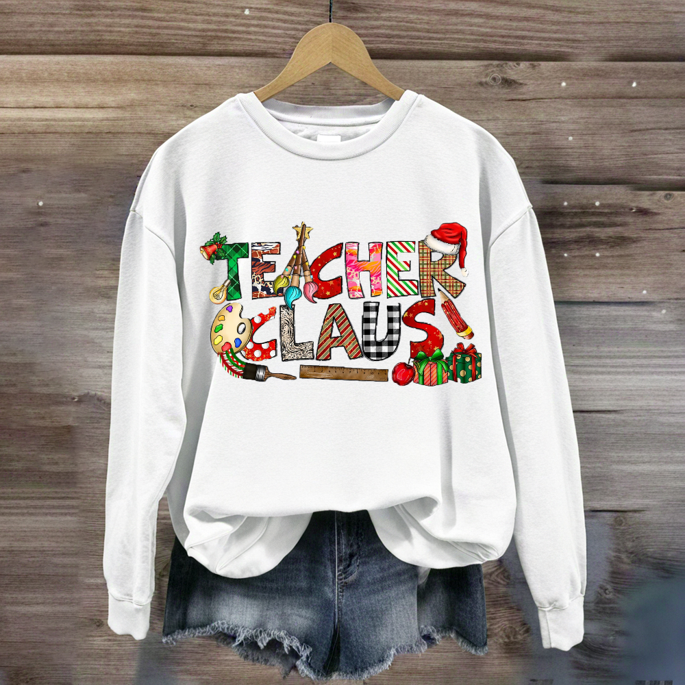 Teacher Claus Art Teacher Sweatshirt