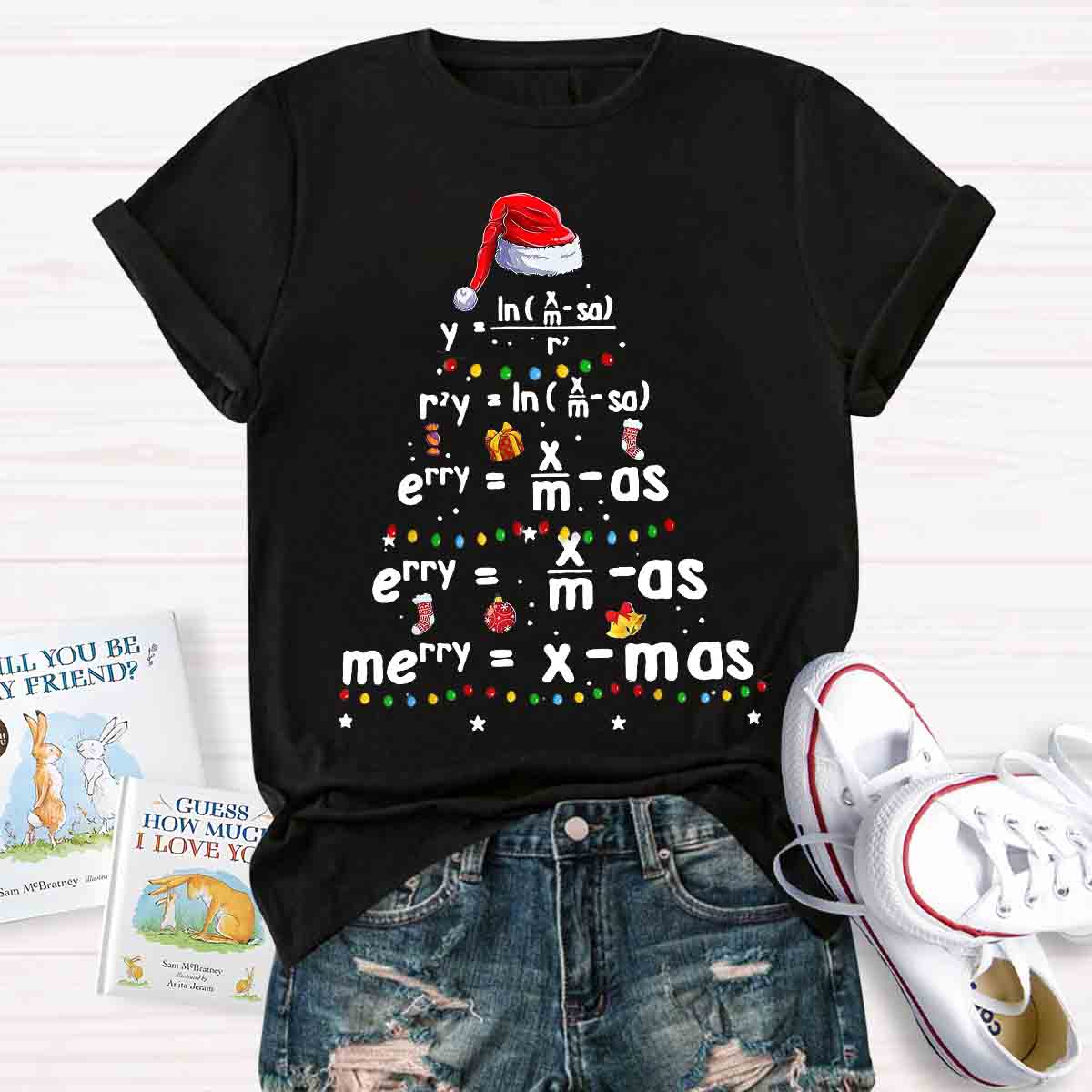 Geometry Math Science Teacher Christmas T-shirt