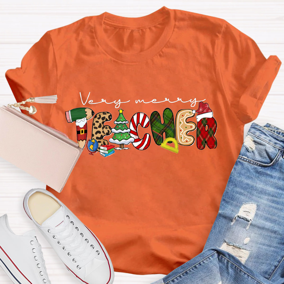 Very Merry Teacher T-Shirt