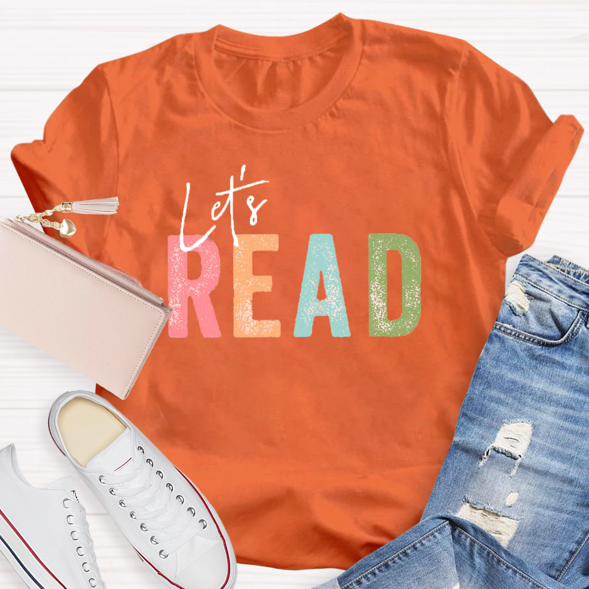 let's Read Teacher T-Shirt