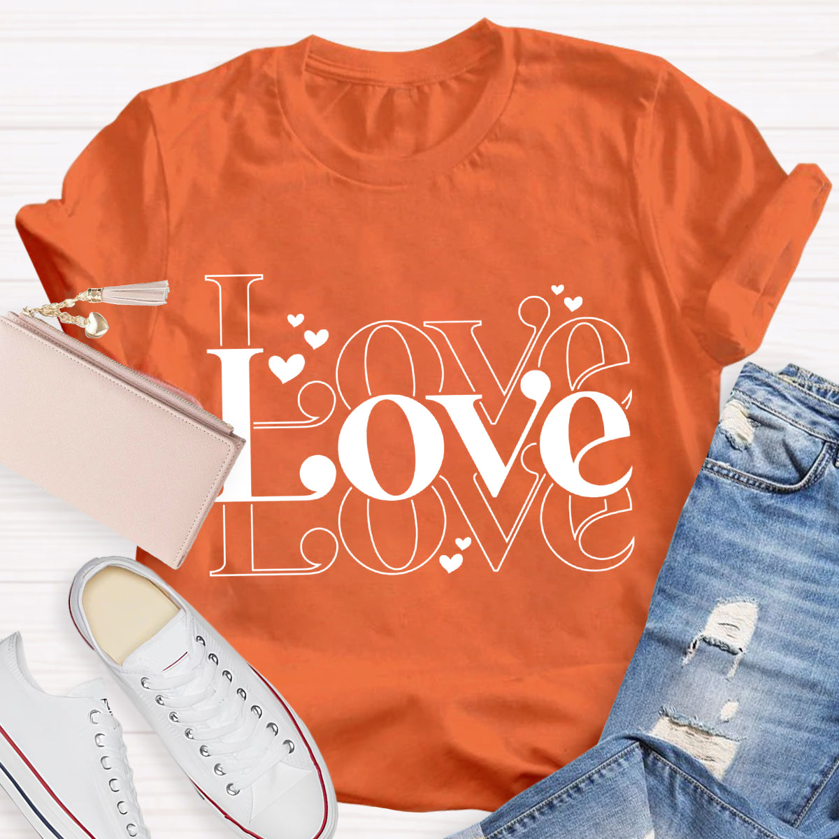 Cute Valentine Heart Teacher T-Shirt