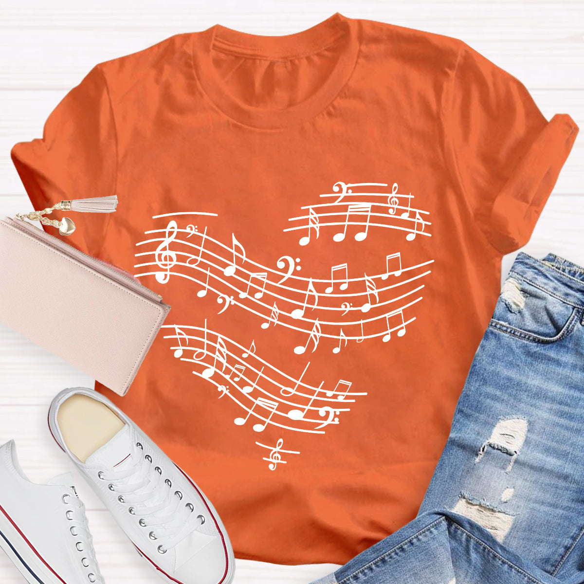 Music Heart Teacher T-Shirt