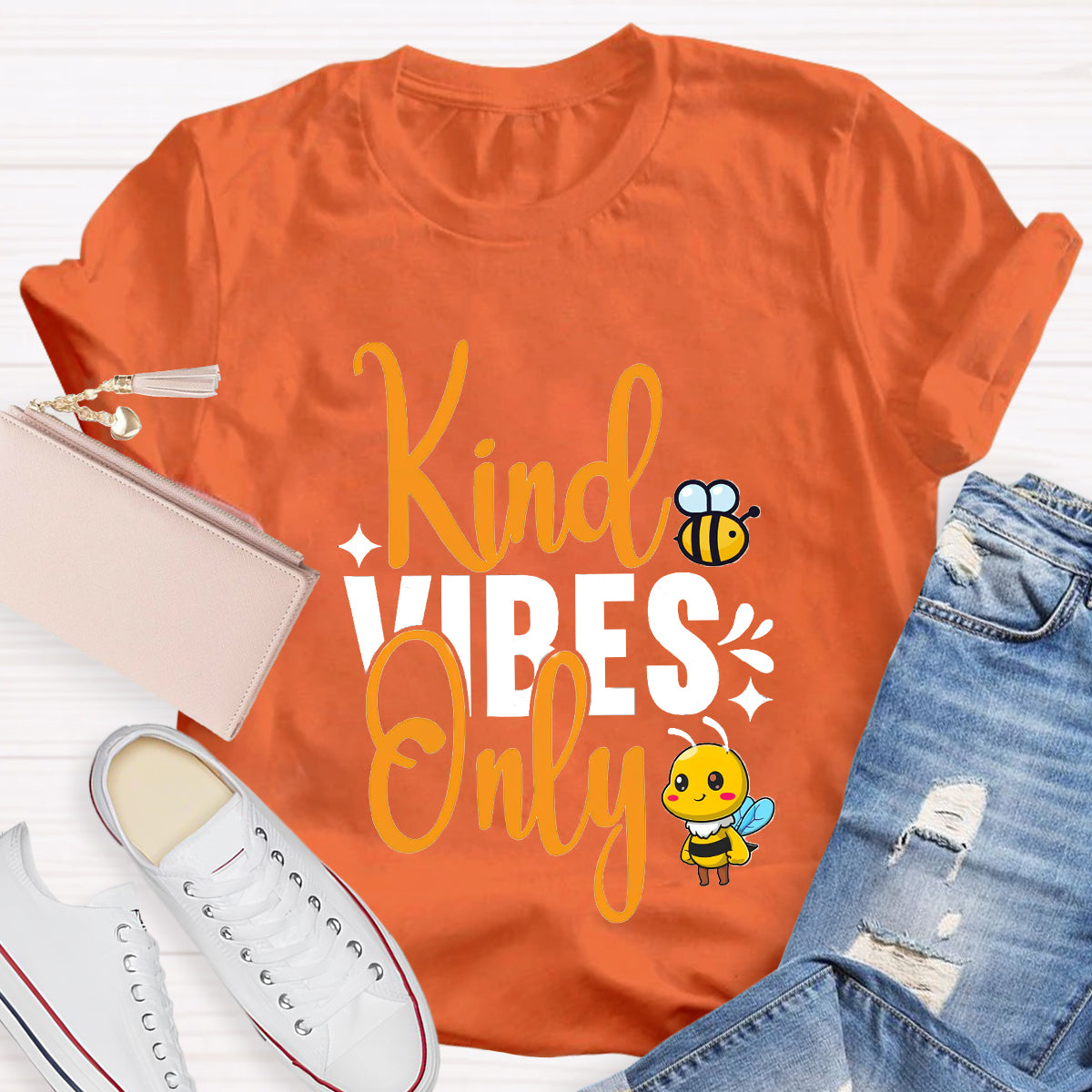 Kind Vibes Only Teacher T-Shirt