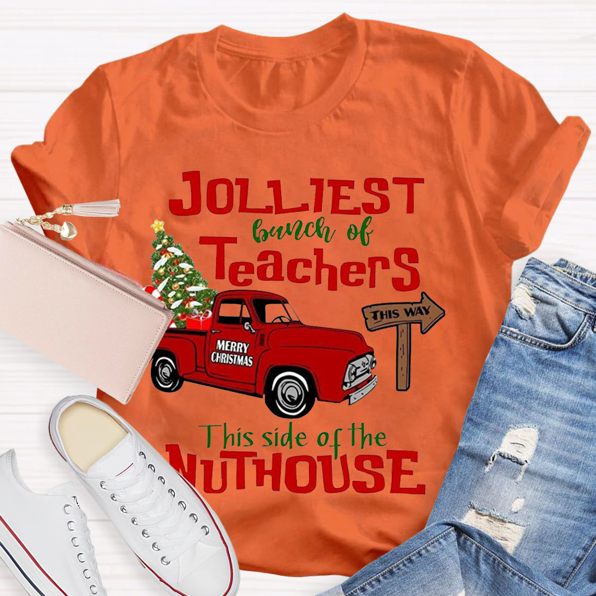 Jolliest Bunch of Teachers Teacher T-Shirt